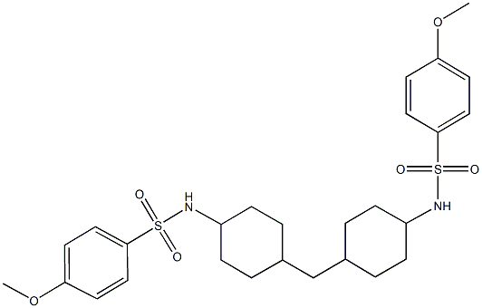 489408-81-3 4-methoxy-N-{4-[(4-{[(4-methoxyphenyl)sulfonyl]amino}cyclohexyl)methyl]cyclohexyl}benzenesulfonamide