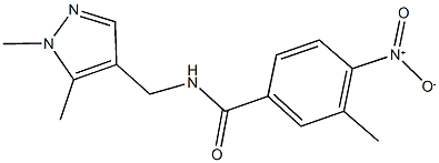 N-[(1,5-dimethyl-1H-pyrazol-4-yl)methyl]-4-nitro-3-methylbenzamide Structure