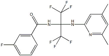 489418-77-1 N-[1-[(4,6-dimethyl-2-pyridinyl)amino]-2,2,2-trifluoro-1-(trifluoromethyl)ethyl]-3-fluorobenzamide