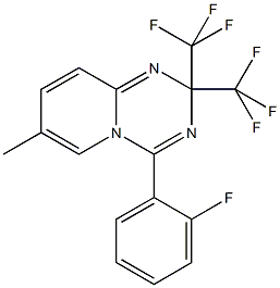 4-(2-fluorophenyl)-7-methyl-2,2-bis(trifluoromethyl)-2H-pyrido[1,2-a][1,3,5]triazine|