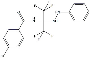 4-chloro-N-[2,2,2-trifluoro-1-(2-phenylhydrazino)-1-(trifluoromethyl)ethyl]benzamide|