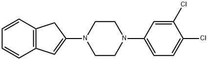 1-(3,4-dichlorophenyl)-4-(1H-inden-2-yl)piperazine Struktur