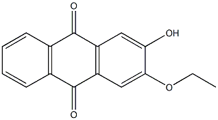 2-ethoxy-3-hydroxyanthra-9,10-quinone 化学構造式