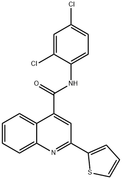 N-(2,4-dichlorophenyl)-2-(2-thienyl)-4-quinolinecarboxamide Structure
