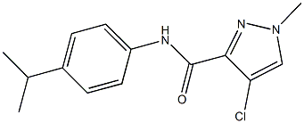 4-chloro-N-(4-isopropylphenyl)-1-methyl-1H-pyrazole-3-carboxamide Structure