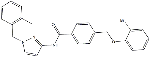 489452-46-2 4-[(2-bromophenoxy)methyl]-N-[1-(2-methylbenzyl)-1H-pyrazol-3-yl]benzamide