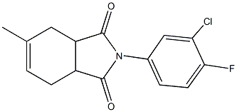 2-(3-chloro-4-fluorophenyl)-5-methyl-3a,4,7,7a-tetrahydro-1H-isoindole-1,3(2H)-dione|