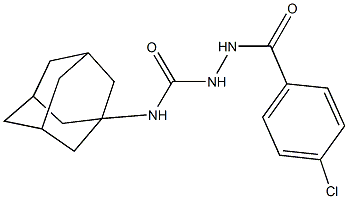 N-(1-adamantyl)-2-(4-chlorobenzoyl)hydrazinecarboxamide Structure