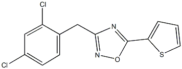 3-(2,4-dichlorobenzyl)-5-(2-thienyl)-1,2,4-oxadiazole Structure