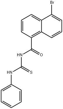 N-(5-bromo-1-naphthoyl)-N'-phenylthiourea Structure