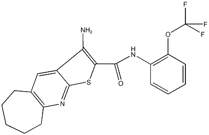 3-amino-N-[2-(trifluoromethoxy)phenyl]-6,7,8,9-tetrahydro-5H-cyclohepta[b]thieno[3,2-e]pyridine-2-carboxamide|