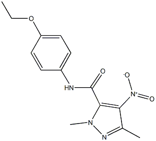 490014-25-0 N-(4-ethoxyphenyl)-4-nitro-1,3-dimethyl-1H-pyrazole-5-carboxamide