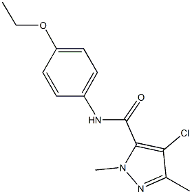 4-chloro-N-(4-ethoxyphenyl)-1,3-dimethyl-1H-pyrazole-5-carboxamide Structure