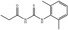 N-(2,6-dimethylphenyl)-N'-propionylthiourea Structure