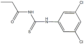 N-(3,5-dichlorophenyl)-N'-propionylthiourea Struktur