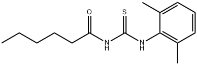 N-(2,6-dimethylphenyl)-N'-hexanoylthiourea,490015-70-8,结构式