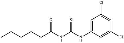 N-(3,5-dichlorophenyl)-N'-hexanoylthiourea Structure