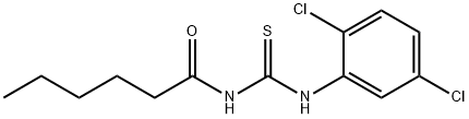 N-(2,5-dichlorophenyl)-N'-hexanoylthiourea Structure