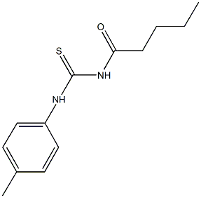 N-(4-methylphenyl)-N'-pentanoylthiourea 化学構造式