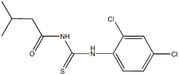 N-(2,4-dichlorophenyl)-N'-(3-methylbutanoyl)thiourea Structure