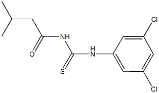 N-(3,5-dichlorophenyl)-N'-(3-methylbutanoyl)thiourea Structure