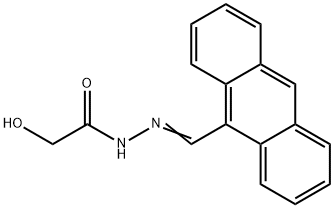 N'-(9-anthrylmethylene)-2-hydroxyacetohydrazide,491585-68-3,结构式