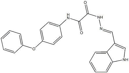 491585-72-9 2-[2-(1H-indol-3-ylmethylene)hydrazino]-2-oxo-N-(4-phenoxyphenyl)acetamide