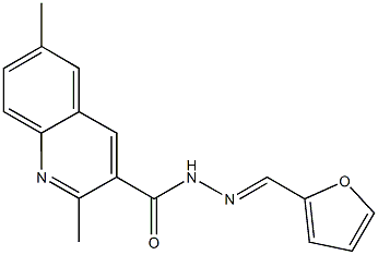 N'-(2-furylmethylene)-2,6-dimethyl-3-quinolinecarbohydrazide,491585-86-5,结构式