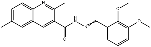 N'-(2,3-dimethoxybenzylidene)-2,6-dimethyl-3-quinolinecarbohydrazide Structure