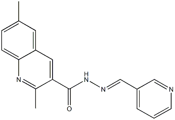 491585-93-4 2,6-dimethyl-N'-(3-pyridinylmethylene)-3-quinolinecarbohydrazide