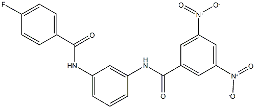 491597-70-7 N-{3-[(4-fluorobenzoyl)amino]phenyl}-3,5-bisnitrobenzamide