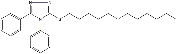 4,5-diphenyl-4H-1,2,4-triazol-3-yl dodecyl sulfide,491601-97-9,结构式