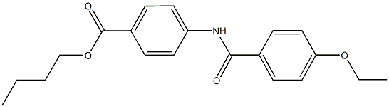 butyl 4-[(4-ethoxybenzoyl)amino]benzoate Struktur