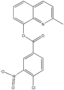 2-methylquinolin-8-yl 4-chloro-3-nitrobenzoate 结构式