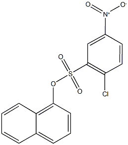 naphthalen-1-yl 2-chloro-5-nitrobenzenesulfonate Struktur