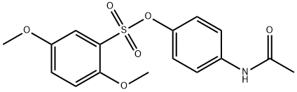 4-(acetylamino)phenyl 2,5-dimethoxybenzenesulfonate Struktur