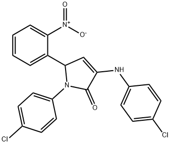 491606-59-8 1-(4-chlorophenyl)-3-[(4-chlorophenyl)amino]-5-{2-nitrophenyl}-1,5-dihydro-2H-pyrrol-2-one