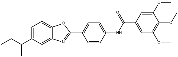 N-[4-(5-sec-butyl-1,3-benzoxazol-2-yl)phenyl]-3,4,5-trimethoxybenzamide|