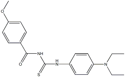 N-[4-(diethylamino)phenyl]-N'-(4-methoxybenzoyl)thiourea Structure