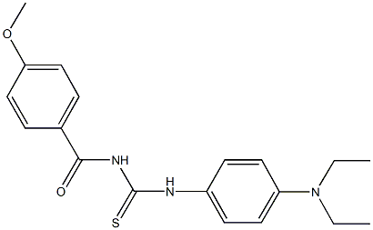 N-[4-(diethylamino)phenyl]-N'-(4-methoxybenzoyl)thiourea,491616-14-9,结构式