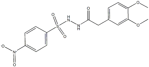 N'-[(3,4-dimethoxyphenyl)acetyl]-4-nitrobenzenesulfonohydrazide Struktur