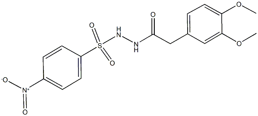 N'-[(3,4-dimethoxyphenyl)acetyl]-4-nitrobenzenesulfonohydrazide 化学構造式