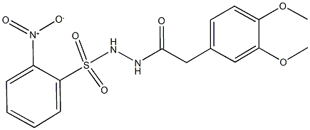 N'-[(3,4-dimethoxyphenyl)acetyl]-2-nitrobenzenesulfonohydrazide,491616-27-4,结构式