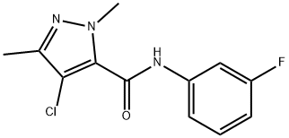 491829-08-4 4-chloro-N-(3-fluorophenyl)-1,3-dimethyl-1H-pyrazole-5-carboxamide