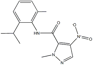 4-nitro-N-(2-isopropyl-6-methylphenyl)-1-methyl-1H-pyrazole-5-carboxamide Structure