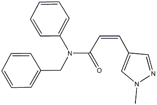 N-benzyl-3-(1-methyl-1H-pyrazol-4-yl)-N-phenylacrylamide Structure