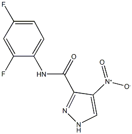 N-(2,4-difluorophenyl)-4-nitro-1H-pyrazole-3-carboxamide Structure