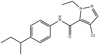 N-(4-sec-butylphenyl)-4-chloro-1-ethyl-1H-pyrazole-5-carboxamide Structure