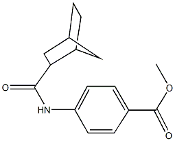 methyl 4-[(bicyclo[2.2.1]hept-2-ylcarbonyl)amino]benzoate Struktur