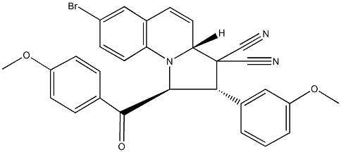 7-bromo-1-(4-methoxybenzoyl)-2-(3-methoxyphenyl)-1,2-dihydropyrrolo[1,2-a]quinoline-3,3(3aH)-dicarbonitrile|